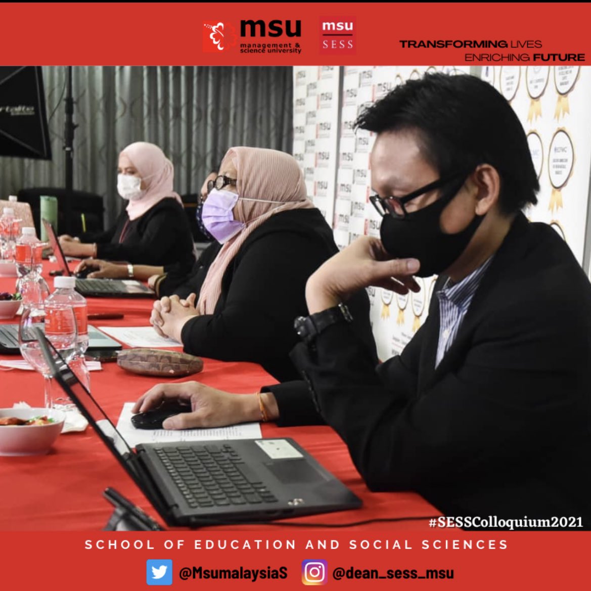 MsumalaysiaS's tweet photo. School of Education and Social Sciences would like to thank Tan Sri President @MohdShukriYajid for his presence at the closing ceremony of the SESS Colloquium 2021. 

@MSUmalaysia @drnhisham 

#msumalaysia #msusess #sesscolloquium2021 https://t.co/R8g90Yv9Gr