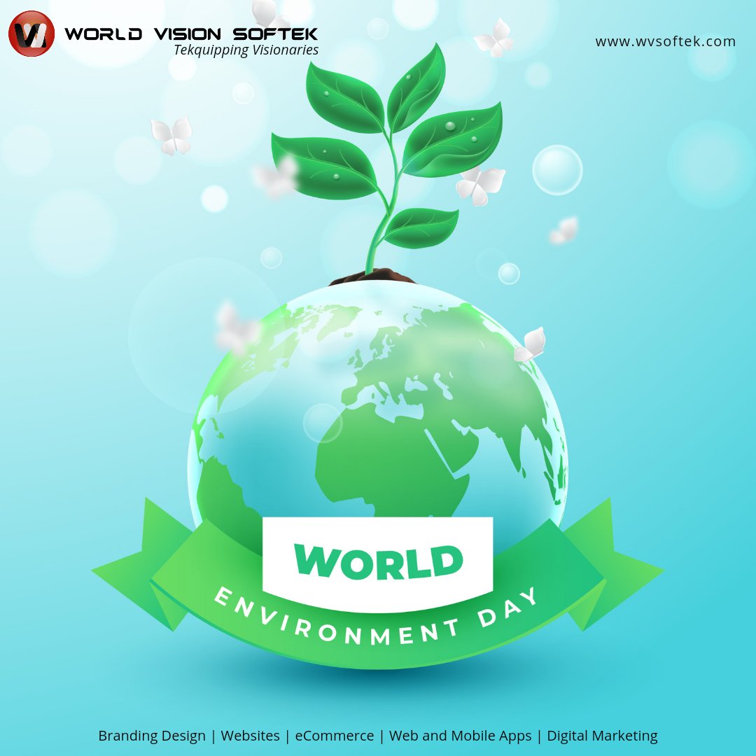 wvsoftek's tweet image. &quot; Lets nurture the nature, so that we can have a better future. &quot;

Happy World Environment Day !

#worldenvironmentday #worldvisionsoftek #wvsoftek #webandappdevelopment #ecommerce #customsoftware #edtech #cloud #saas #ai #ml #digitalmarketing #bespokesolutions