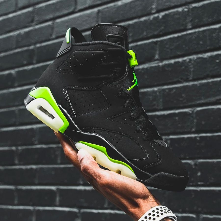 mens electric green jordan 6