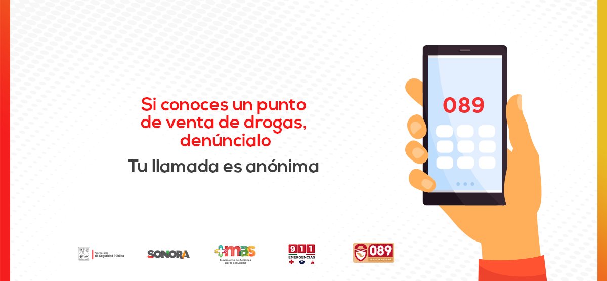 089Sonora's tweet photo. Tu llamada es anónima, denuncia.
#TeQueremosSegur@ #EstamosParaAyudarte https://t.co/h5Gd4qVEYu