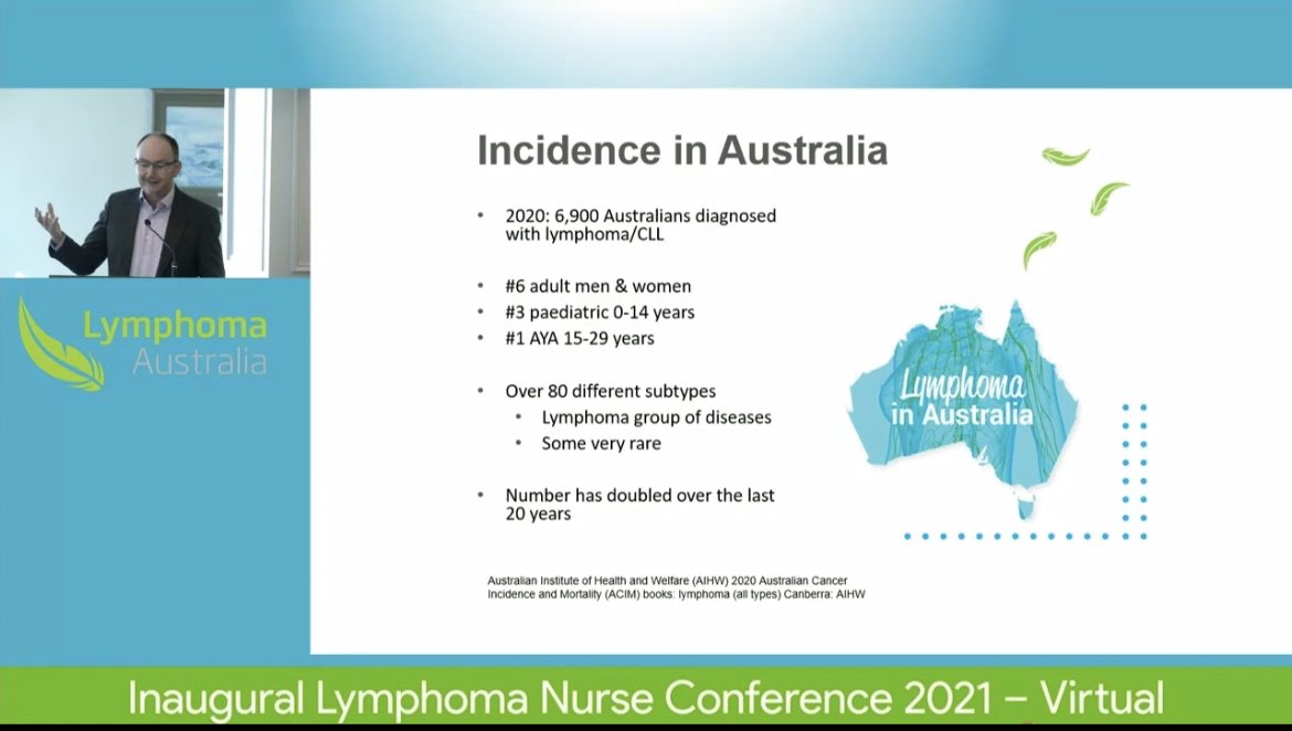 Pleased to virtually join the inaugural Lymphoma Nurse Conference. Thanks Jason, Sharon &amp; team <a href="/JudithTrotman1/">Judith Trotman</a> @SharonWinron <a href="/donna_gairns/">Donna Gairns</a> <a href="/mike_dickinson1/">Michael Dickinson</a> <a href="/chanyooncheah/">Chan Cheah</a> <a href="/josieloth/">Josie Cole</a> 
Looking forward to the proceedings.