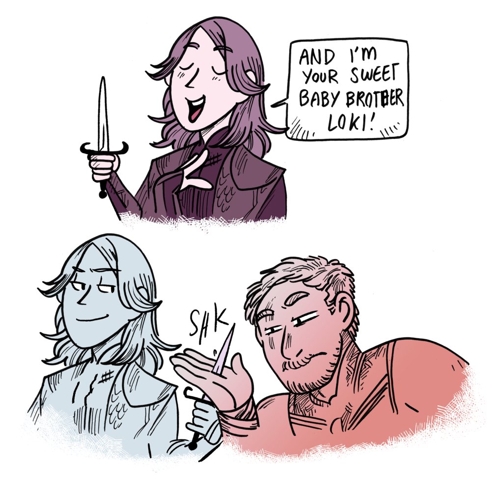 Rewatching Thor Ragnarok Tonight. Have old art. 