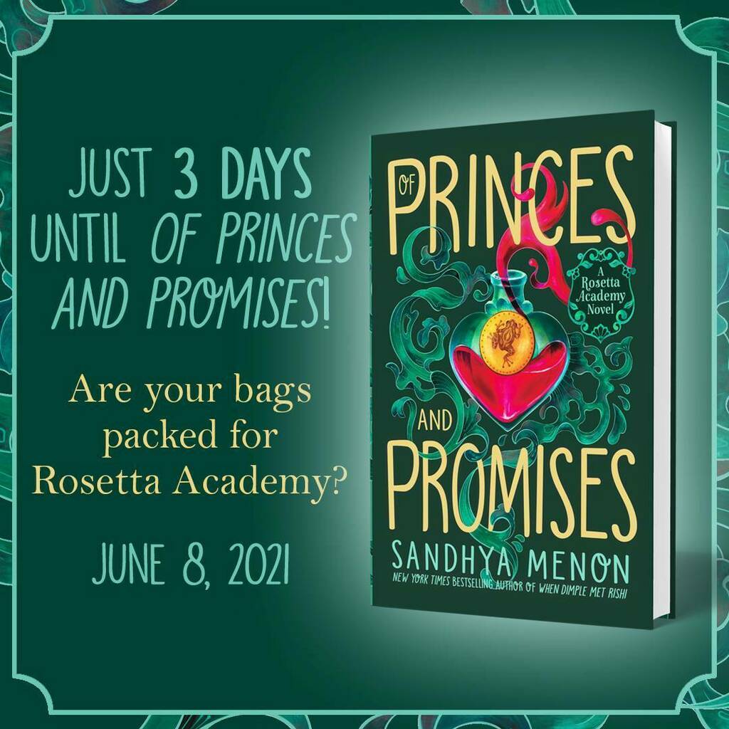 Ahhhh!! 3 days until the launch of Of Princes and Promises!! The book I wrote during a pandemic and copyedited while I was delirious from pain pills after surgery! This book has SEEN IT ALL. 😅 I hope you guys can join me for a Saturday Afternoon Liv… instagr.am/p/CPt713coAK-/
