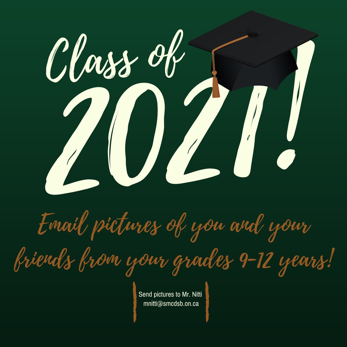 Michael Nitti (@mrnitti_smcdsb) on Twitter photo Grade 12s! We need your help. Please see the attachment and send your pictures my way. <a href="/trinity_tigers/">Holy Trinity CHS</a> Grade 12s! We need your help. Please see the attachment and send your pictures my way. <a href="/trinity_tigers/">Holy Trinity CHS</a>