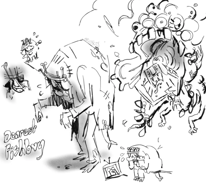 idk how i want 2 draw moreau yet #ResidentEvilVillage 