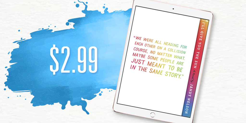 jandynelson's tweet image. Hey all! The ebook of I'LL GIVE YOU THE SUN is on sale all June! If you haven't read it...