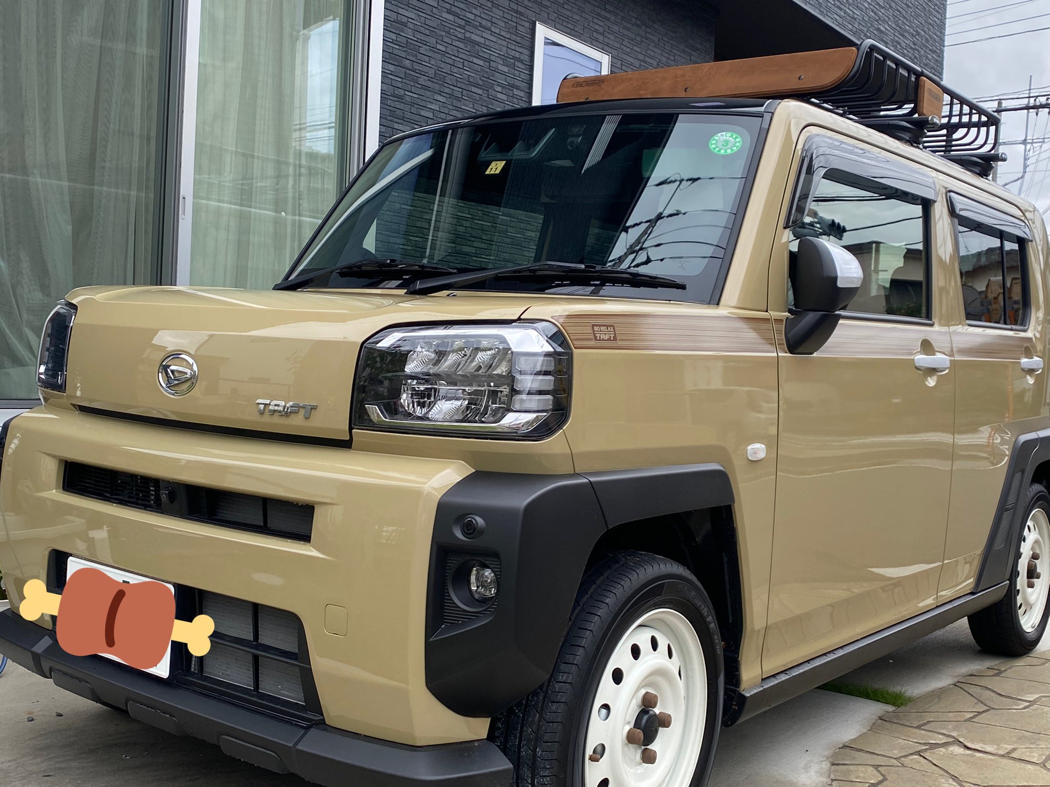 う づ ら 効きめコップンカー Taft Camp 完成形を迎えたウチのタフトを見てほしい 見た目的にも機能的にも個人的にはもういじるとこない ホイールをゴツいのにしようかとも思ったけどやっぱりトータルバランス的に白鉄チンがしっくり タフト Taft Damd