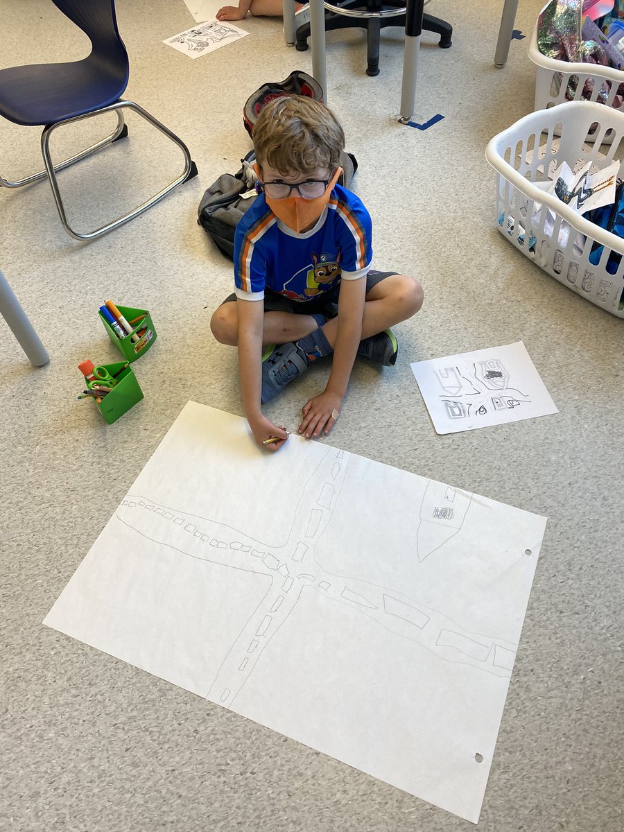 Michelle_Bourge's tweet photo. We have spent the past month and a bit exploring what makes a good community. This week, students planned and created their very own map of a new community. We had so much fun showcasing our final design on “the big paper”! #SageCreekLRSD #ESCSmastery https://t.co/TnTgaaJ4rK