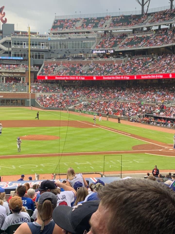 DexBadgett's tweet photo. i’m not sure if this is a longshot but my best buddy is at the game right now and it’s his birthday. 

These are his seats and this is him and his wife. Can we wish him a happy birthday from Twitter please? @Braves https://t.co/hi0iVOIjFo