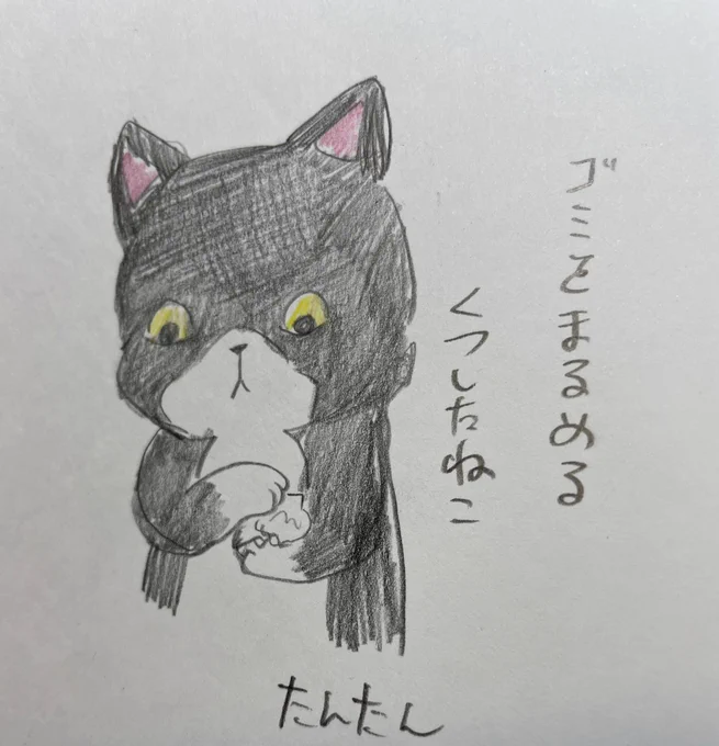 ゴミをまるめるくつしたねこ
1/3

#イラスト #猫 