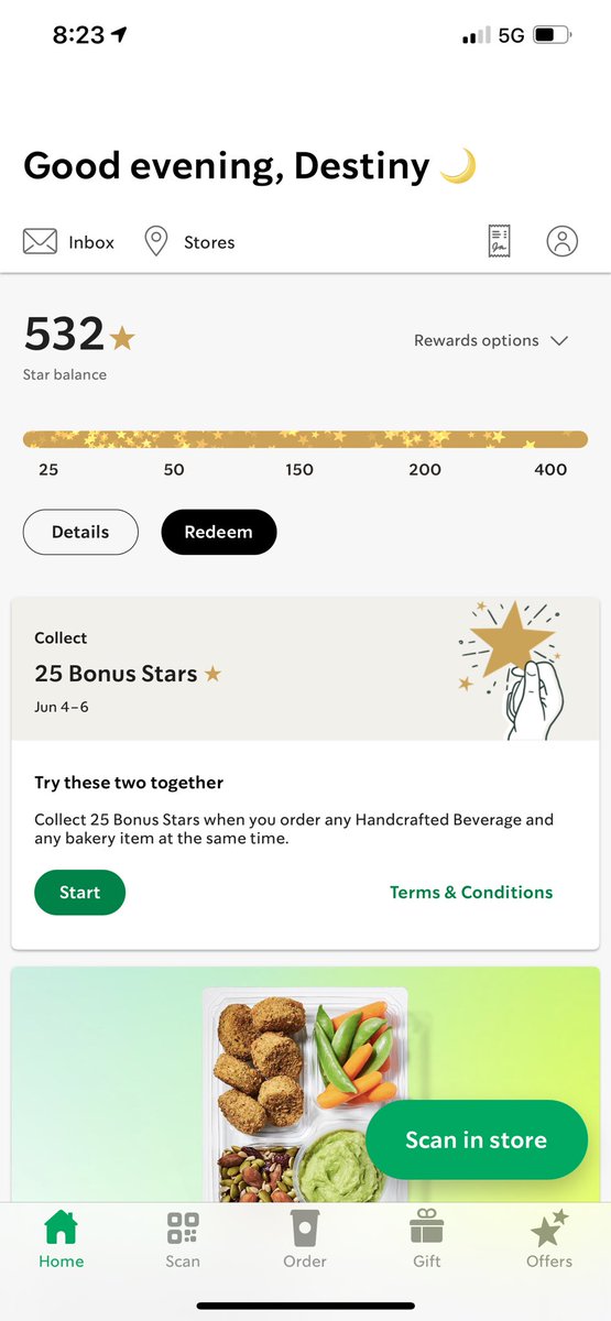 AshDestinyy's tweet photo. How is it possible to work at Starbucks and get free coffee and food everyday , and yet I have 532pts... I’m just addicted . https://t.co/j5z09yaUqh