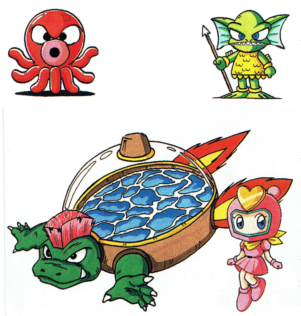 Video Game Art Archive on X: Stage 3 enemies 'Super Bomberman 3′ Super  Famicom  / X