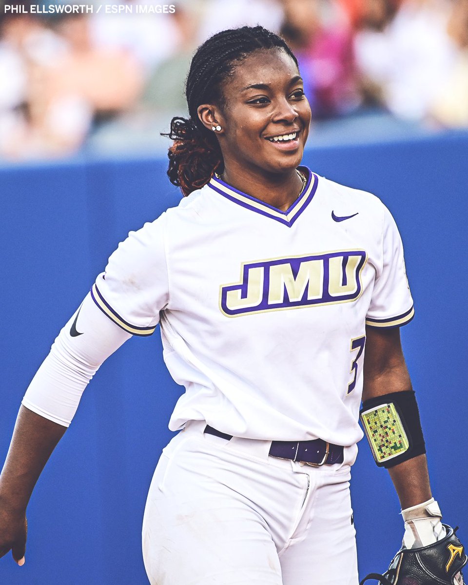 The Dukes' dream season continues!

James Madison defeats Oklahoma State 2-1 and become the first unranked team in #WCWS history to advance to the semifinals 🙌