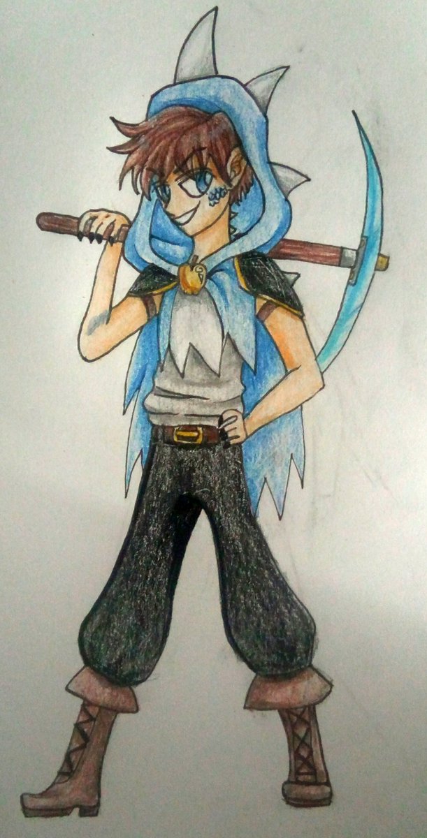 Some more fanart for <a href="/lewwolfe/">Lewwolfe</a> ! Sorry for the mark in his arm, oops lol.