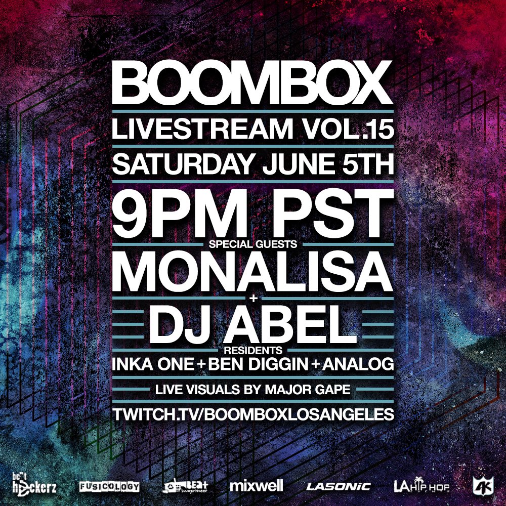 Ben_Diggin's tweet photo. Music knowledge reigns supreme with @Monalisa7872 and #djAbel. @BoomboxLA will be a fun one! 🔊 https://t.co/9RNEyfwxeC