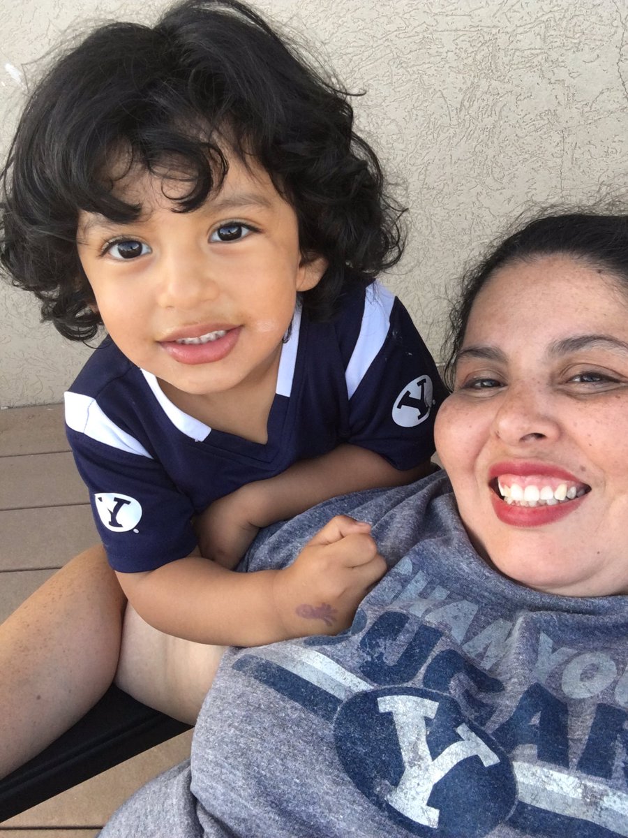 btalonia's tweet photo. My study buddy is the cutest! #EdDinprogress @BYUGradStudies @BYUMcKaySchool https://t.co/XWgM4XiXMd