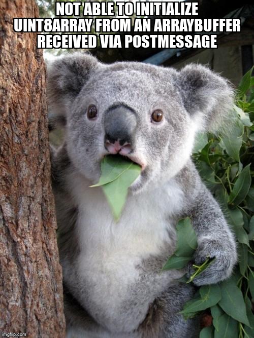overflow_meme's tweet image. Not able to initialize Uint8Array from an ArrayBuffer received via postMessage stackoverflow.com/questions/6784… #typescript #uint8array #arraybuffer #typedarrays