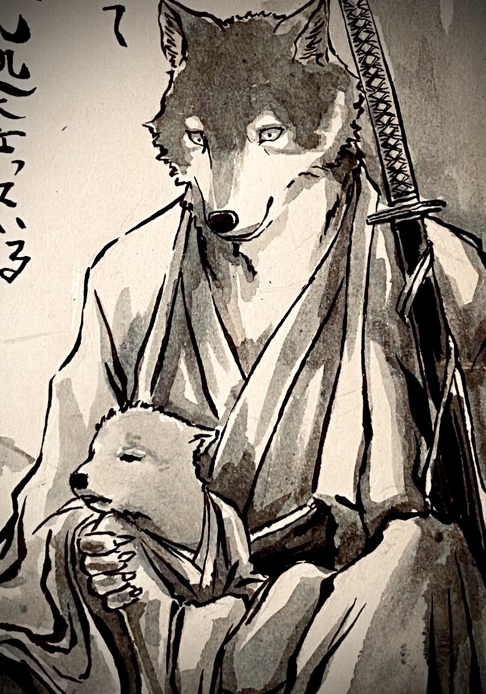 Blacona 前回に引き続き案を頂いた中より描きました 子連れ狼侍です 長く語っていますがそういう時っぽいので察してあげましょう 簡単に言うと己の信じる道を進みましょうと仰っています イラスト イラスト好きな人と繋がりたい イラスト練習中