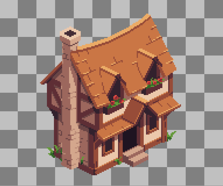 AdamCYounis's tweet photo. As the town population increases in Throneless, you'll need to place new houses for the residents to live :) #pixelart #gamedev #indiegames https://t.co/qko5f2POq3