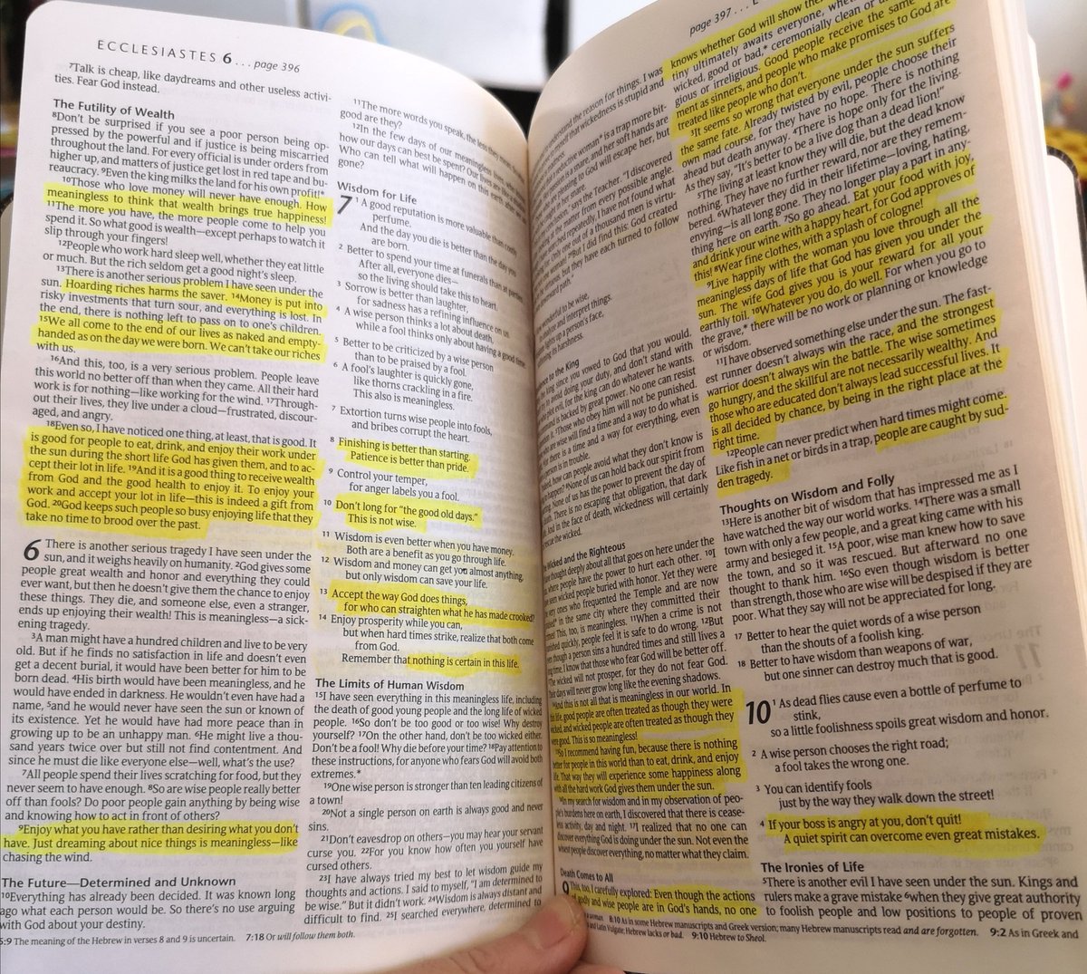 Back to my old friend Ecclesiastes. I've never met anyone else who's favourite book in the #bible is also Ecclesiastes but I tell you, y'all missing out if you don't read this gem