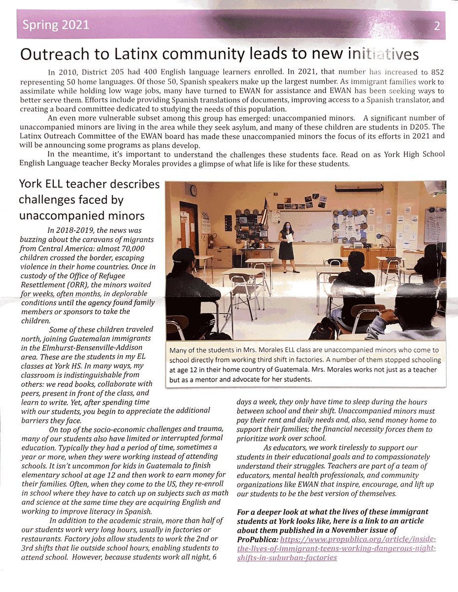 I spy <a href="/kidworldcitizen/">Becky Morales</a> in recent Elmhurst Walk-In Assistance Network newsletter. <a href="/YorkD205/">York High School</a> <a href="/shahebags/">Shahe Bagdasarian</a> <a href="/ElmhurstD205/">Elmhurst CUSD 205</a>