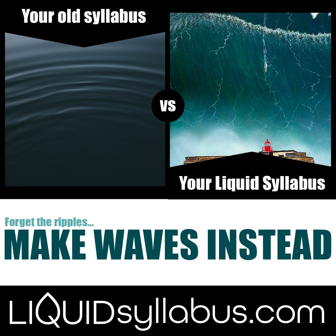 liquidsyllabus's tweet photo. The right syllabus can make a GIANT difference.
Go to https://t.co/VYfWv5zNiH and get serious about student equity and success.
The first syllabus is FREE.
#humanizeol #syllabus #teaching #equity https://t.co/nTPuxOBvkH
