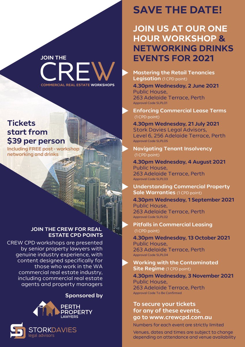 CrewCpd's tweet image. You can see our full schedule of upcoming events at crewcpd.com.au/upcoming-event….

Hope to see you at one of our events soon!

#crewcpd #commercialrealestate #commercialproperty #commercialleasing #commercialpropertymanagement #workshops #networking