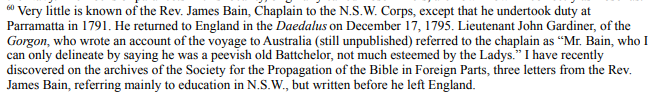 AustAnglican's tweet photo. 5 June 1789: Rev James Bain MA (Edinburgh), of Holy Trinity Eccleshall (Staffordshire; Diocese of Lichfield and Coventry), is appointed Chaplain to the newly-formed New South Wales Corps. From his arrival in 1791, second #Anglican clergyman in Australia. #232years https://t.co/dDcs1L0Cb7