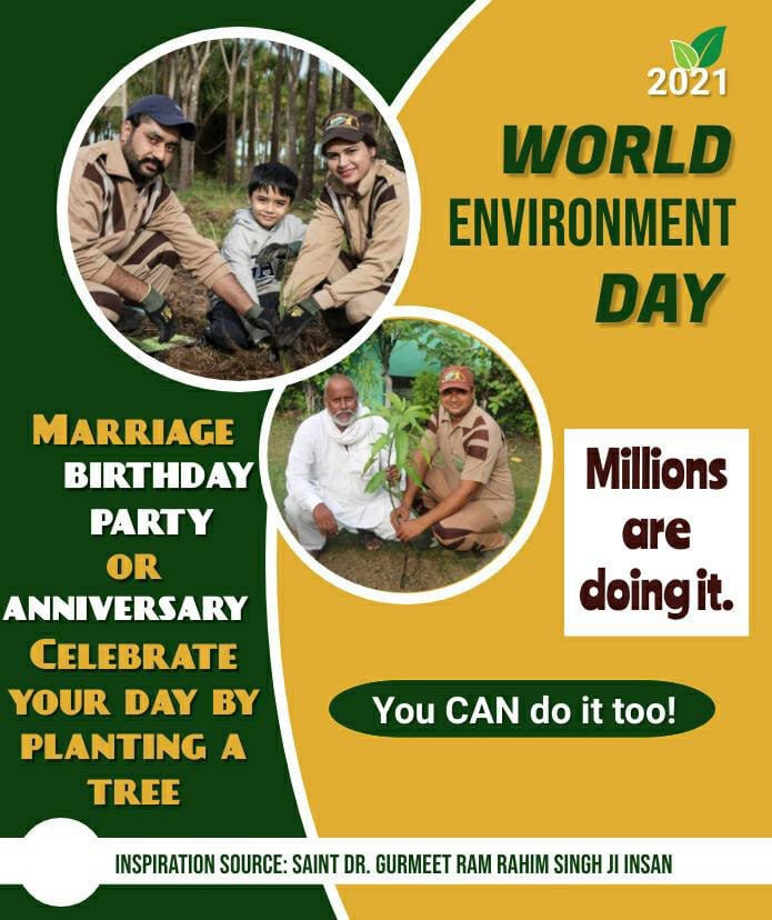 Satyagarzna's tweet photo. Saint Dr. @Gurmeetramrahim ji is a great source of inspiration to millions of volunteers under the guidance of whom, they are contributing a lot to save the environment.
#WorldEnvironmentDay https://t.co/OvY8CwVUSi