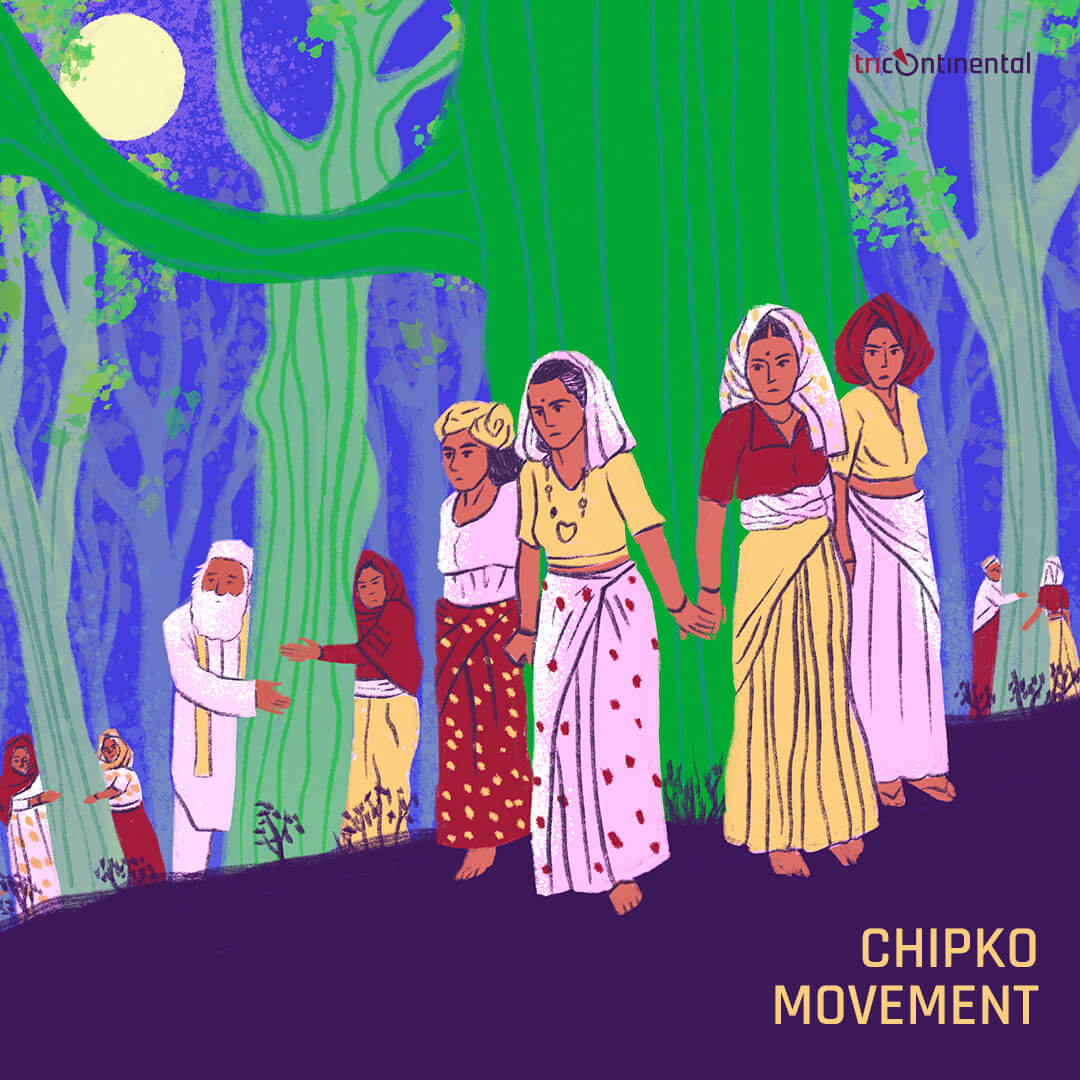 Illustrations for booklet on Chipko Movement | Ita Mehrotra
