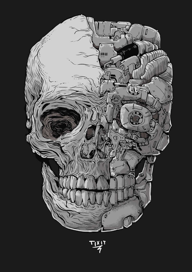 Tixitzero's tweet photo. Skull design #illustrationart #design #inking #machine #digitalartwork #tixit https://t.co/ZCJhjTcpzT
