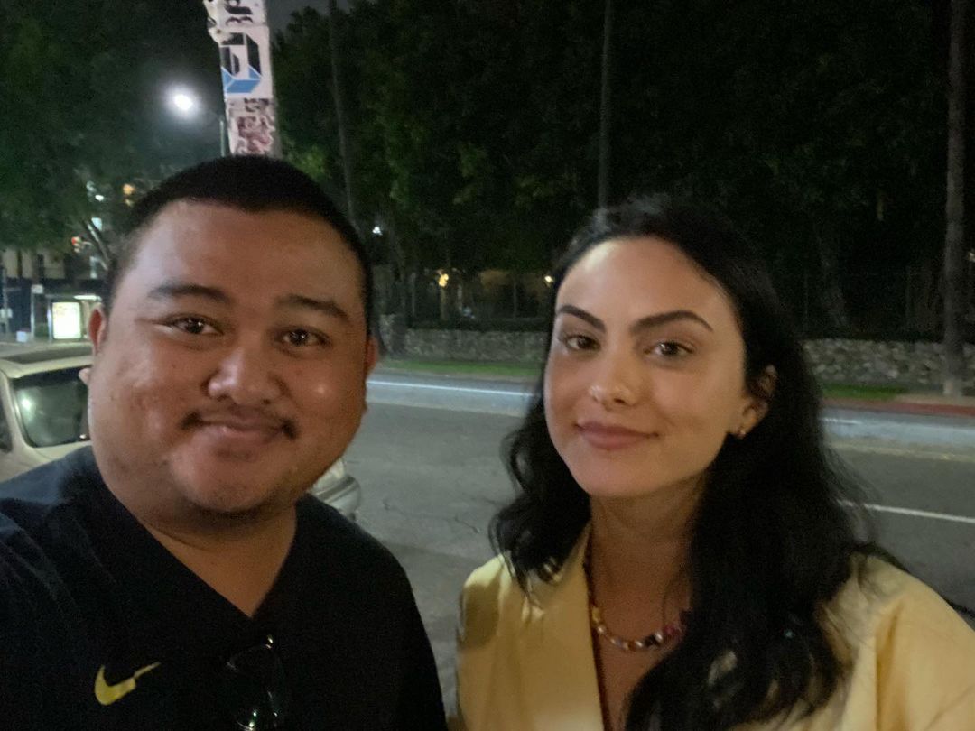Camila Mendes with a fan via Instagram (06/04/21)