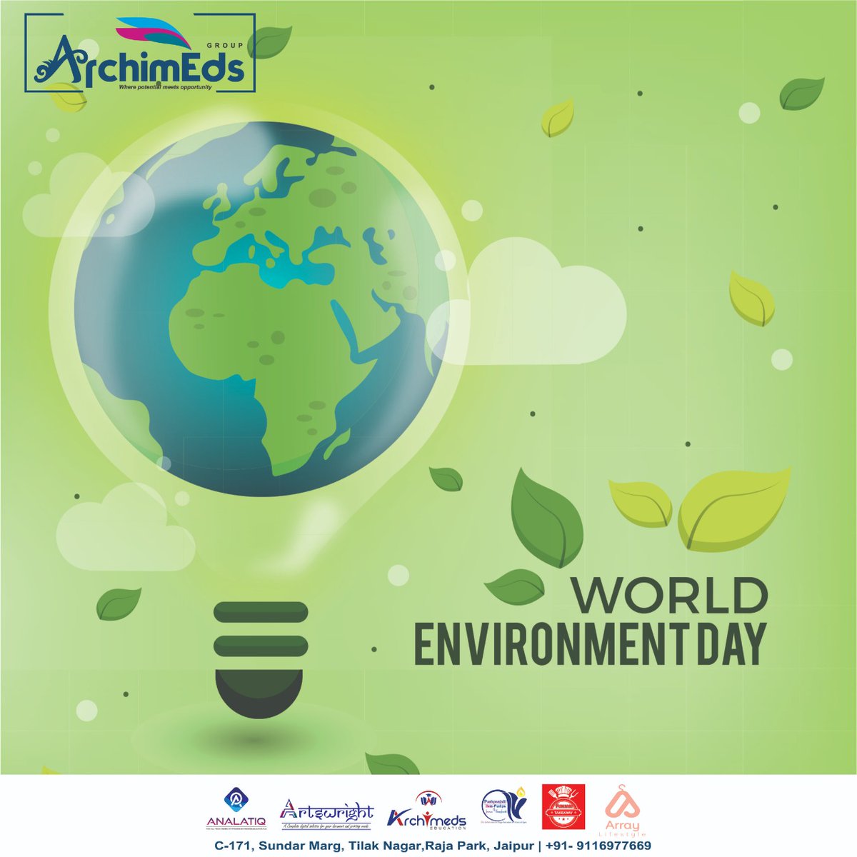ArtswrightPR's tweet photo. We are fully dependent on the environment for our living. It is time to realize the value of a healthy and fresh environment by making it pure.
#विश्व_पर्यावरण_दिवस #WorldEnvironmentDay #पेड़_लगाओ_जीवन_बचाओ
#artswright #prservices #digitalmarketing #seo #smo #smm #printing https://t.co/fNAgrbVfEn