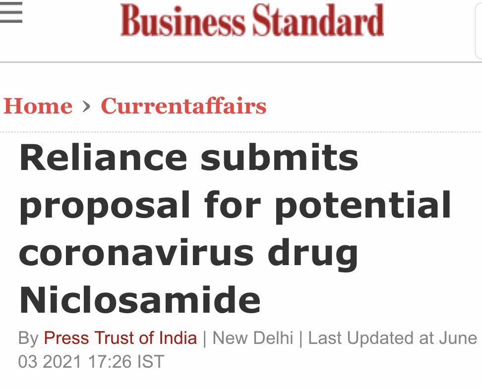 RIL_Updates's tweet photo. On #Niclosamide, #Nexar polymer, #RGreen & #RGreenPro, #ventillators, #O2
via PTI: https://t.co/pDIbDaWY5B
#RelianceAnnualReport
#RelianceAGM https://t.co/BsXt3WXKSr