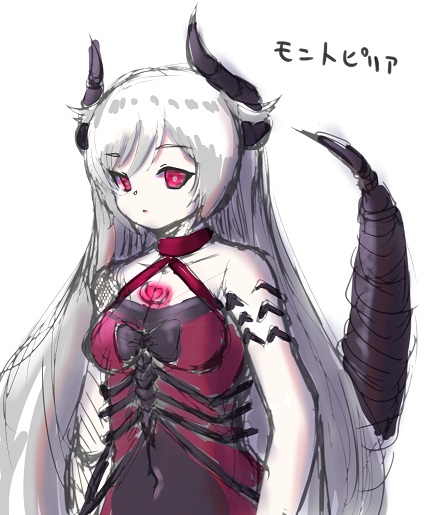 モントピリアのスキンが悪堕ちに見える 老眼 みかげさくらのイラスト