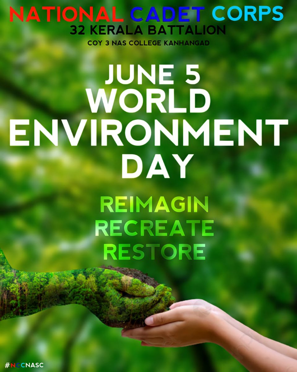 AlanSivasankar's tweet photo. Love the earth as you would love yourself"
   __Abraham Lincoln__
#NCC #NASC #32KeralaBatellion
#EnvironmentDay https://t.co/OQxuL7VbT2