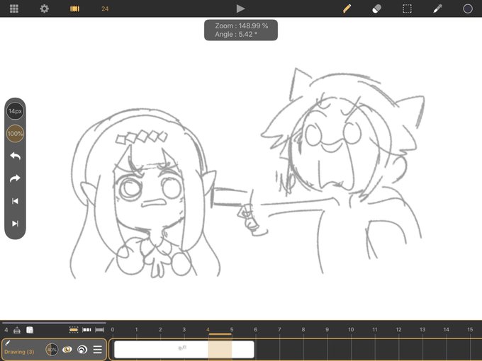 It's 10am so imma sleep and hope to wake up in time for lunch

I'll leave you with this sketch of the gif from earlier because I think it looks funny 