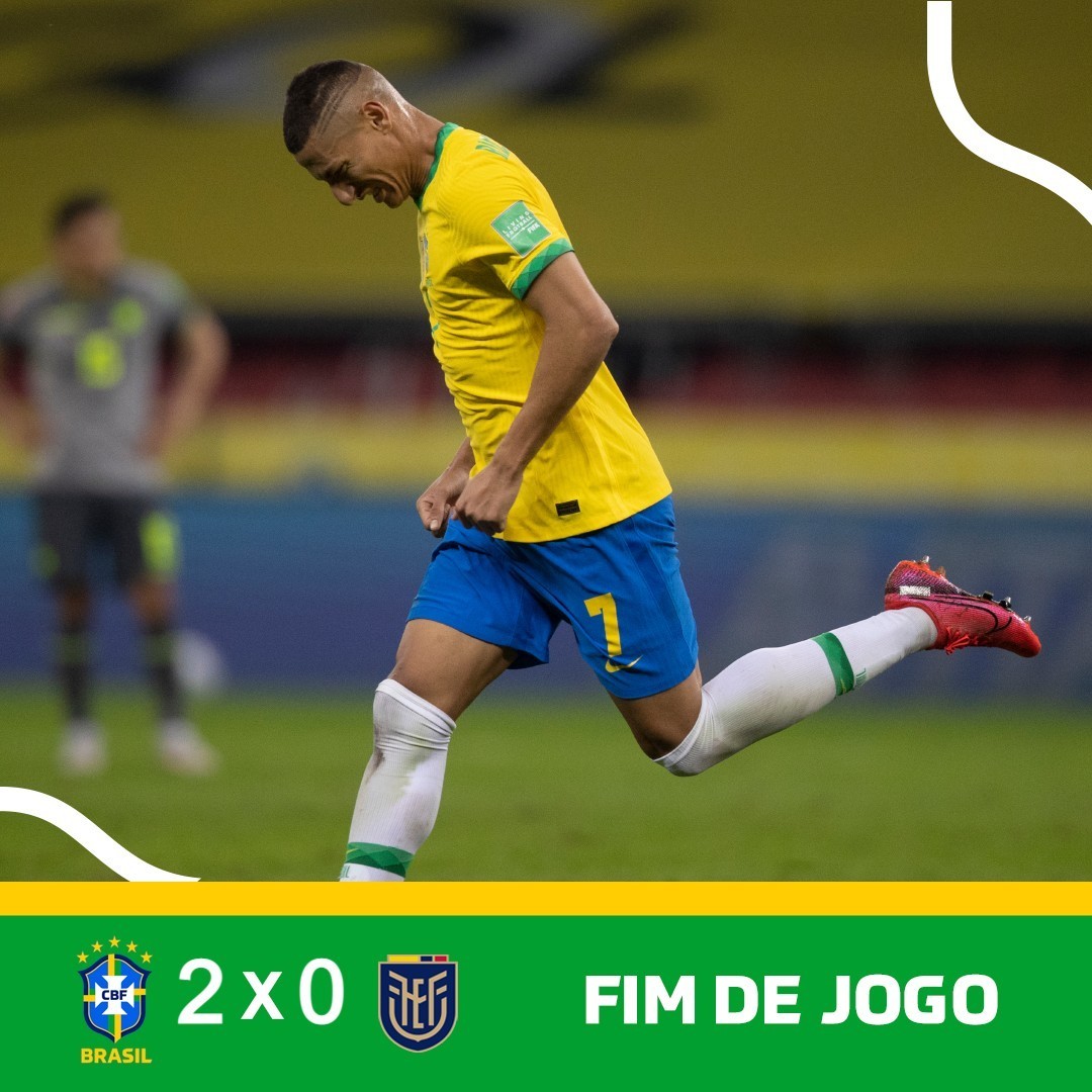 CBF Futebol on X: FIM DE JOGO! É GOLEADA DO BRASIL! 🇧🇷 4x0 🇵🇪