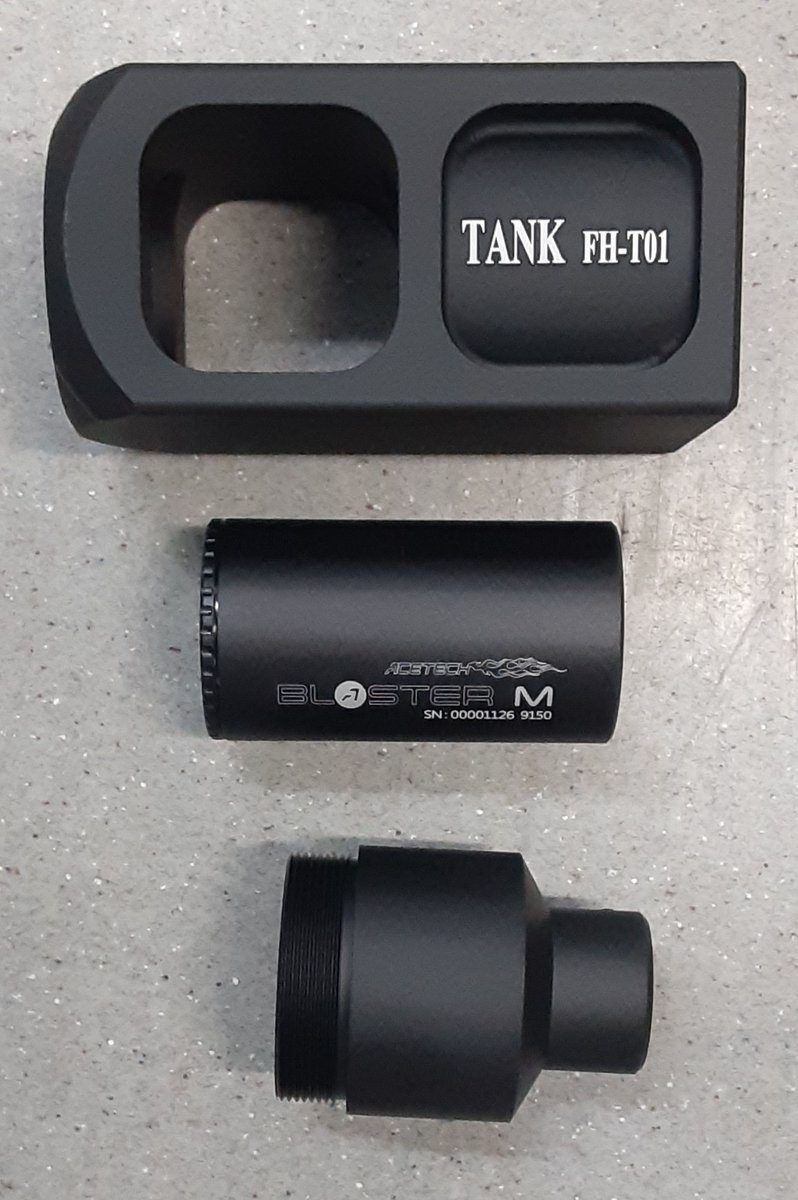 ホビーショップノダヤ Gun部門 新型パーツ入荷しました 先月アームズマガジンに広告されていたマズルフラッシュトレーサーユニット Miessa Tank Traser Unit 定価 680を販売価格 16 544 迫力のマズルフラッシュが体験出来て蓄光弾でbb弾が光って飛んで