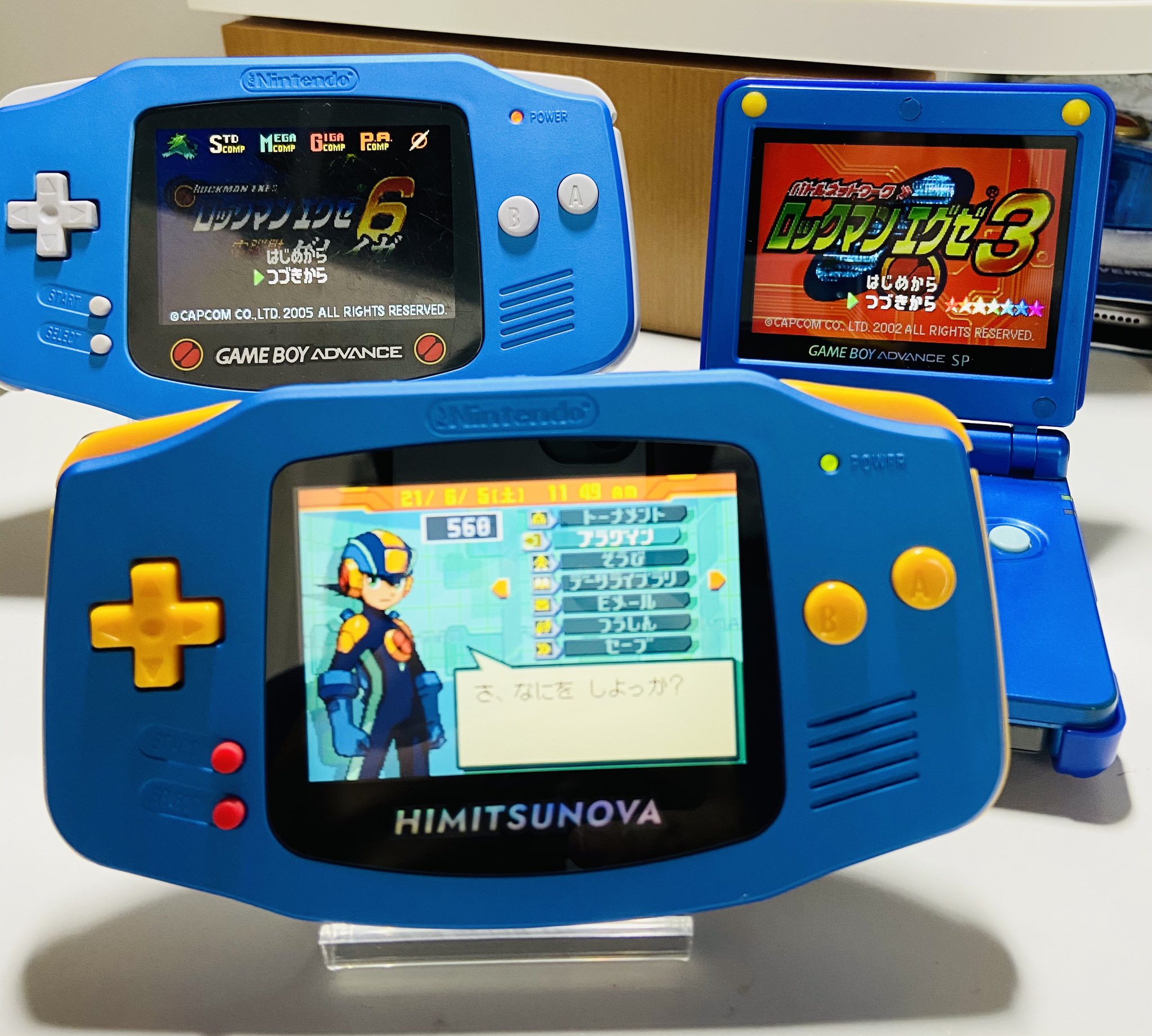 ねっぴ в X: „ヒミツノバさんで注文してたロックマンエグゼ風GBA ねっぴ в X: „ヒミツノバさんで注文してたロックマンエグゼ風GBA