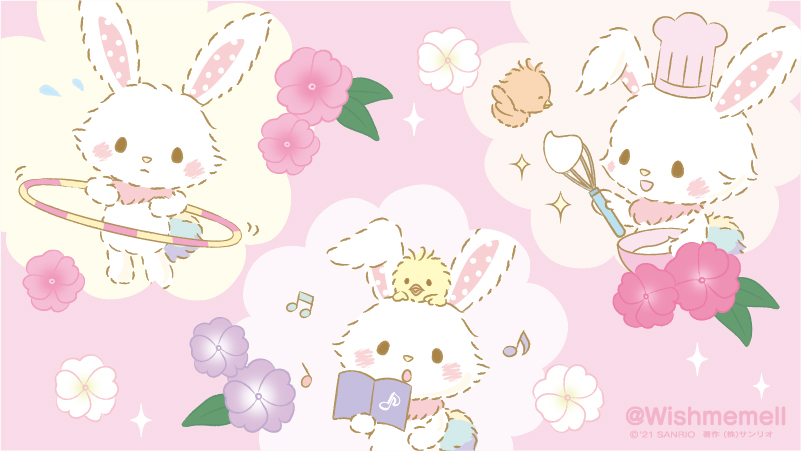rabbit flower no humans hat musical note chef hat blush  illustration images