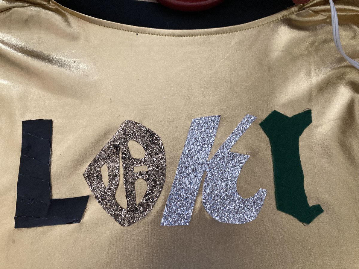 bmusicl's tweet photo. @LokiOfficial I’ve been inspired . #Disneyland bound in less than 2 weeks and this funky thrift store find became #Loki themed jacket. #crafting #creste #Marvel #Disney can’t wait for #LokiWednesdays where I will wear it proudly ! https://t.co/z41BeK7Q87