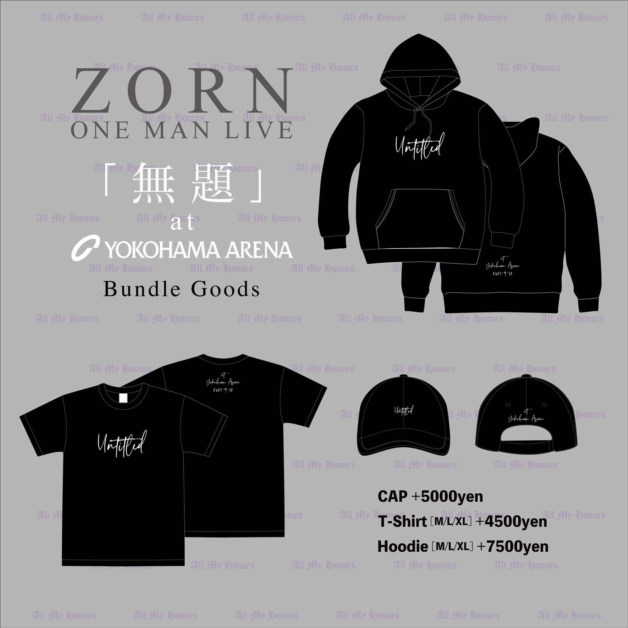 ZORN パーカー [無題] ZORN LIVE特典セット売り、All My Homies