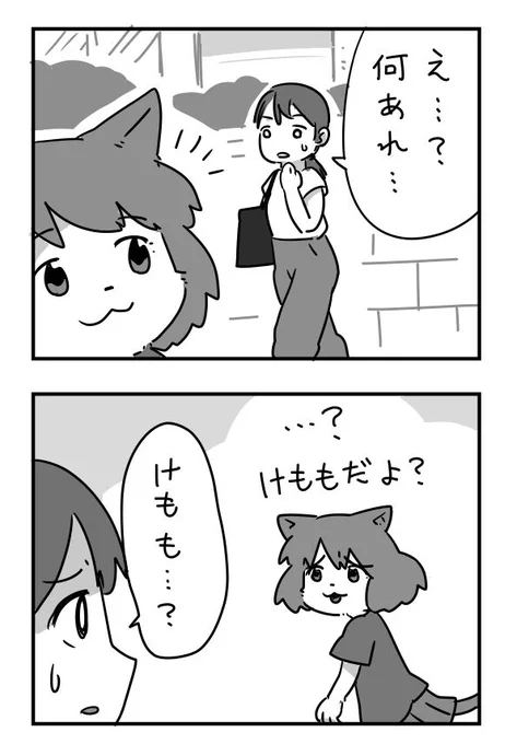 えっ知らないの…?みたいなリアクションをするけもも漫画です 