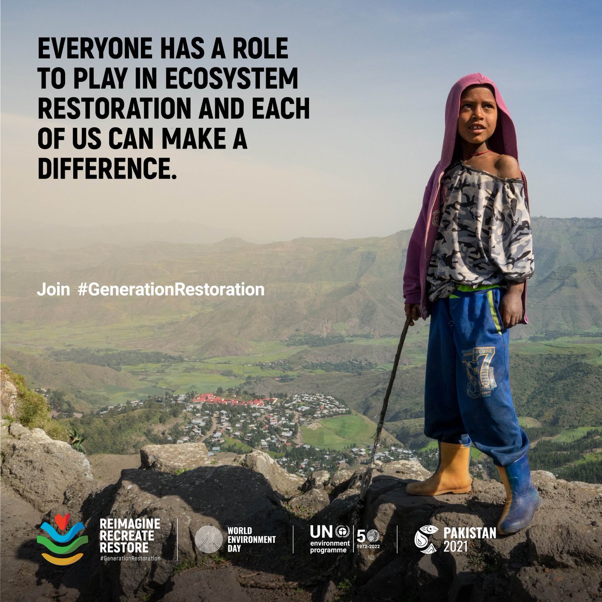 We can all make a difference; Start an urban garden, Embrace a plant-rich diet, Plant a tree, Clean a natural space, Cut consumption of single-use products, Fight food waste . . . #WorldEnvironmentDay #GenerationRestoration #recycling #waronwaste #reimagine #recreate #restore
