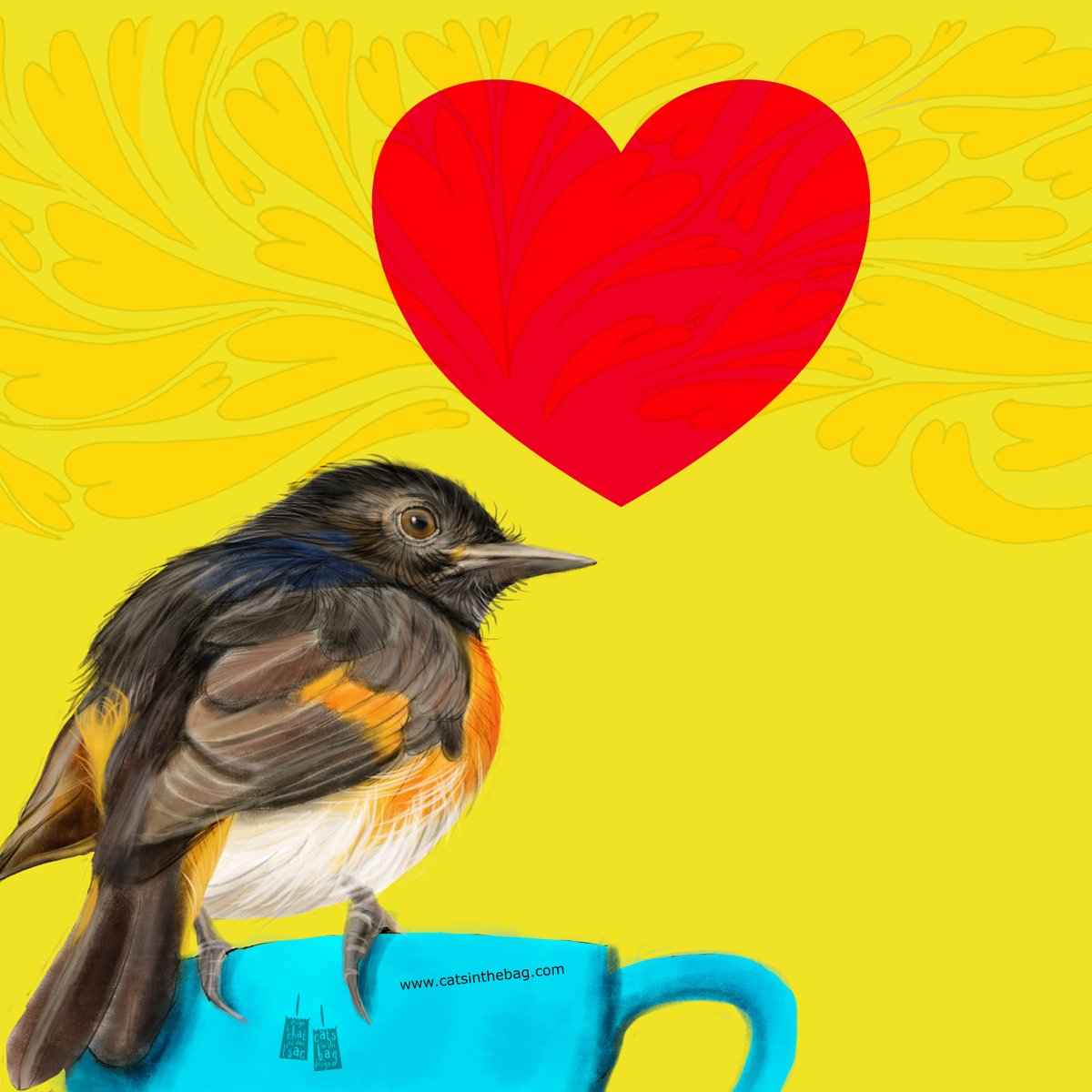 catsinthebagpur's tweet photo. Today, and every day, give thanks for all that you have. What my #coffee says to me June 4 - an attitude with gratitude and a song of love you will sing. #birds #songinyourheart #givethanks #gratitude #fridayfeeling #mentalhealth #storyteller #illustrator https://t.co/hd6GQRrBUm