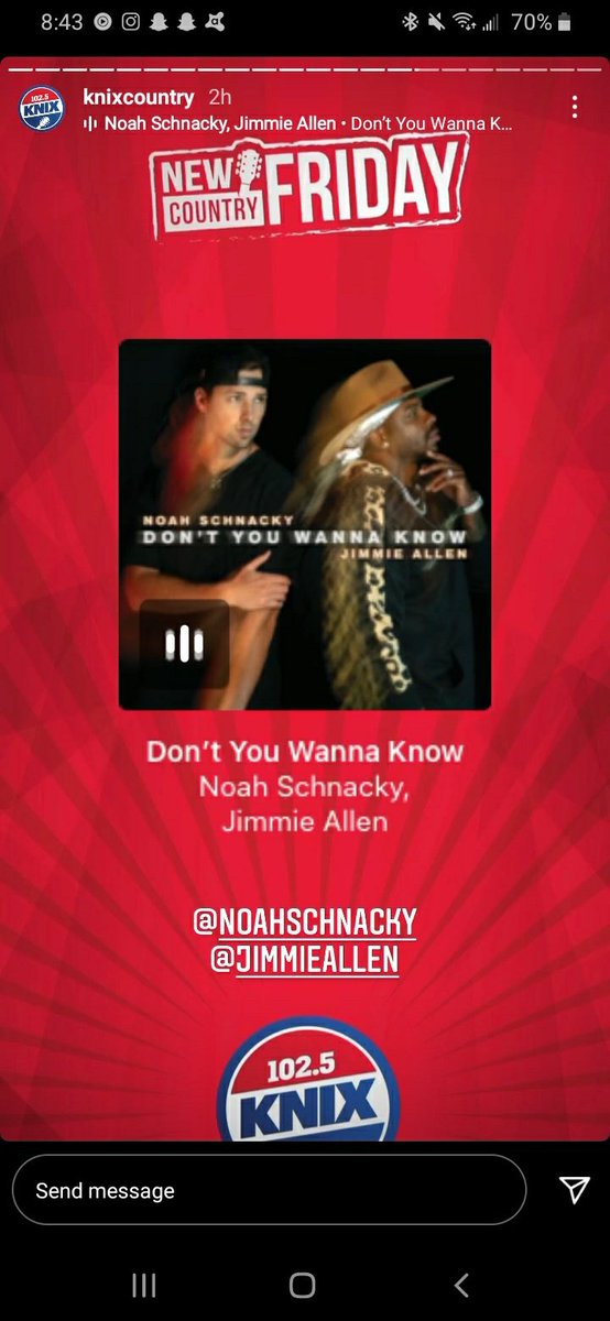 Mariah Schenk S Tweet So I Dmed A Country Radio Station Today And I Asked Them To Play Noah S New Song And This Is What Happened They Played His Song Today And