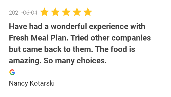 FreshMealPlan's tweet photo. New 5.0-star Review: "Have had a wonderful experience with Fresh Meal Plan. Tried other companies but came back... https://t.co/QVqONgsgiA