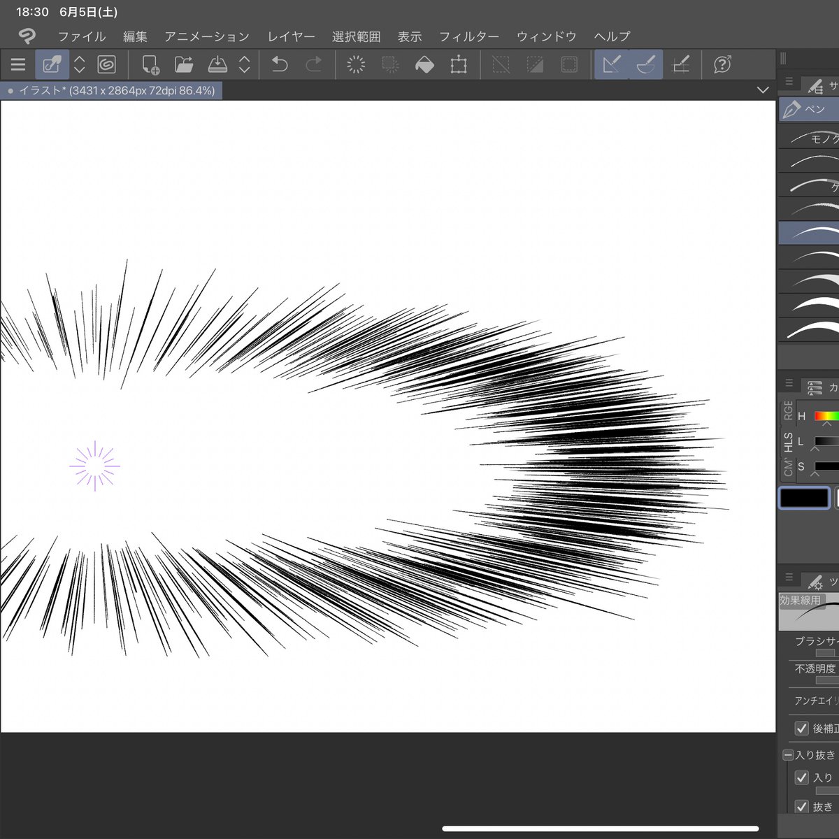 いつもちょうどいい好みの素材が見つからずに手で描いてしまうウニフラ 
