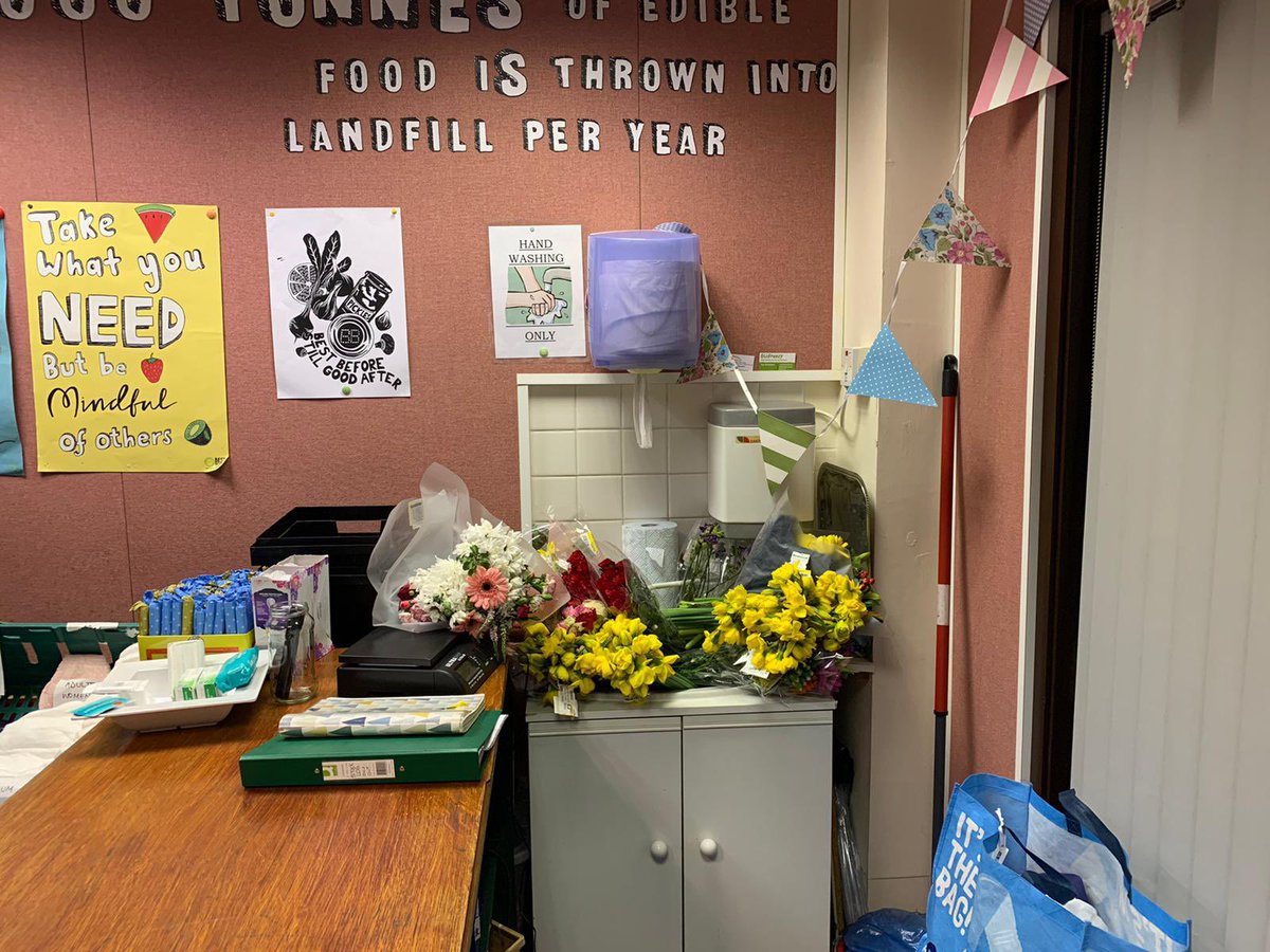 Today on #WorldEnvironmentDay we want to thank all of our AMAZING volunteers who help save 3.5T of food a month from being thrown away. That’s the equivalent of 8,750 meals!! An incredible feat given our teeny tiny shop! Big love &amp; THANK YOU ALL! #VolunteersWeek